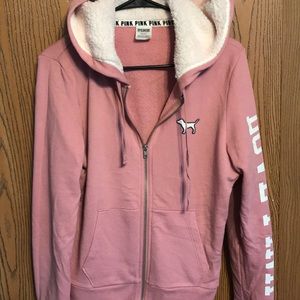 Sherpa hooded jacket